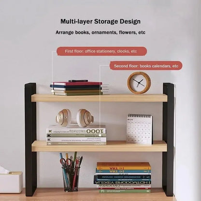 Iron Office Desk Storage Rack - DailyBasicNeeds.com