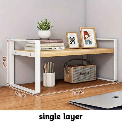 Iron Office Desk Storage Rack - DailyBasicNeeds.com