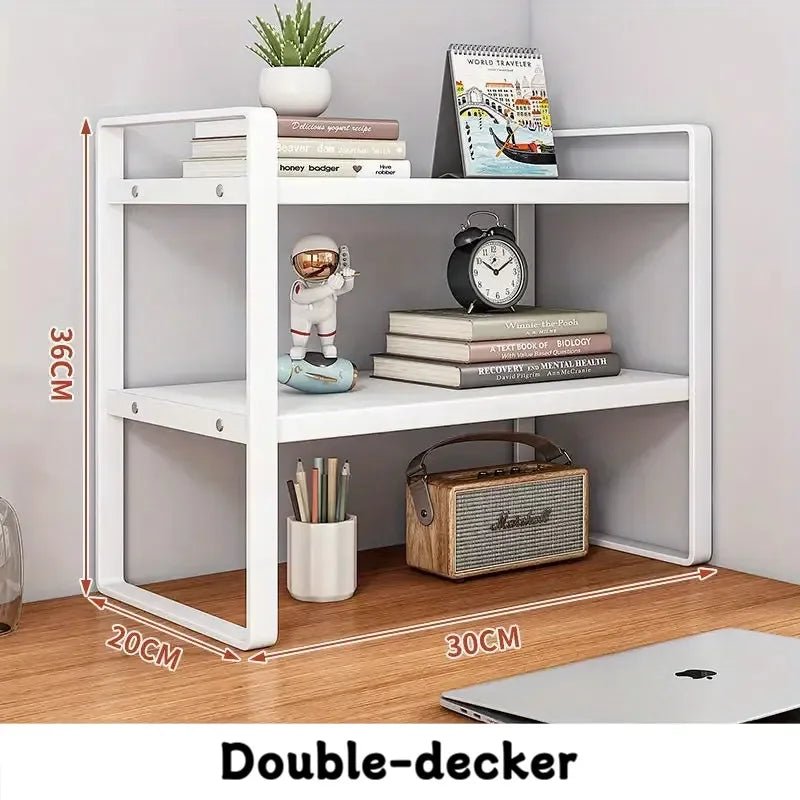 Iron Office Desk Storage Rack - DailyBasicNeeds.com