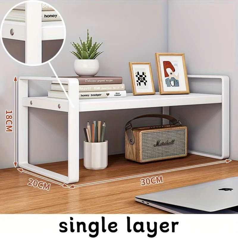Iron Office Desk Storage Rack - DailyBasicNeeds.com