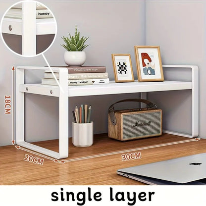 Iron Office Desk Storage Rack - DailyBasicNeeds.com