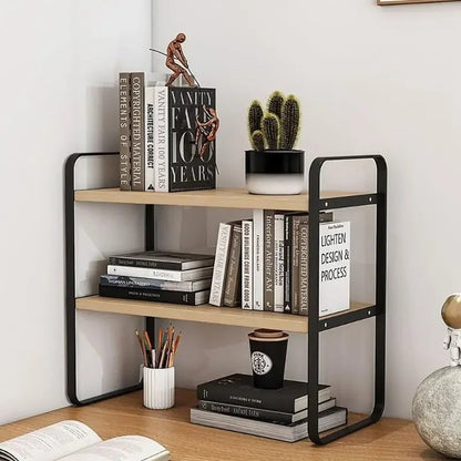 Iron Office Desk Storage Rack - DailyBasicNeeds.com