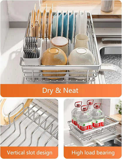 Kitchen Countertop Dish Rack - DailyBasicNeeds.com