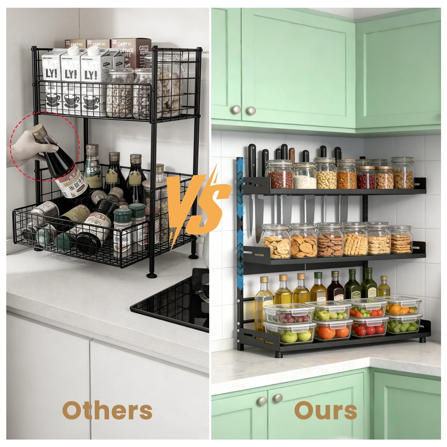 Kitchen Spice Rack - DailyBasicNeeds.com
