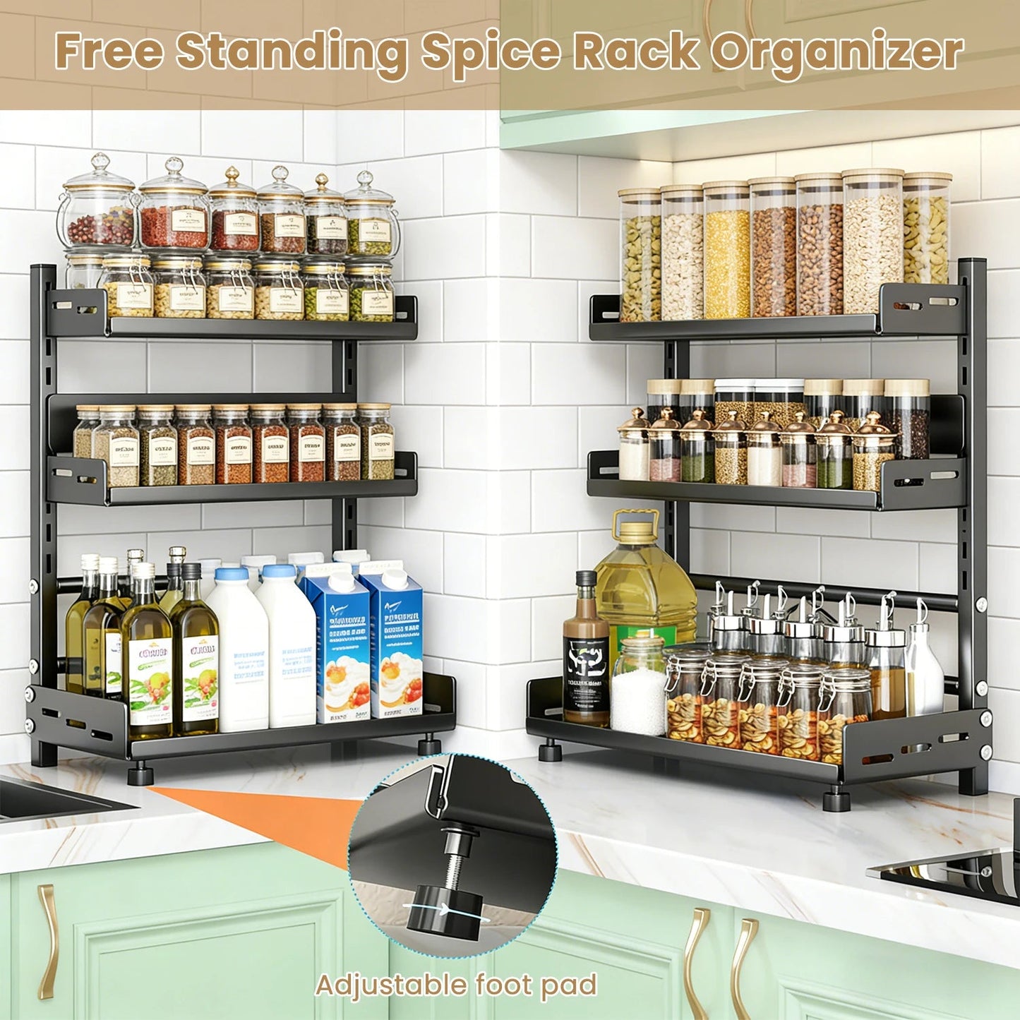 Kitchen Spice Rack - DailyBasicNeeds.com