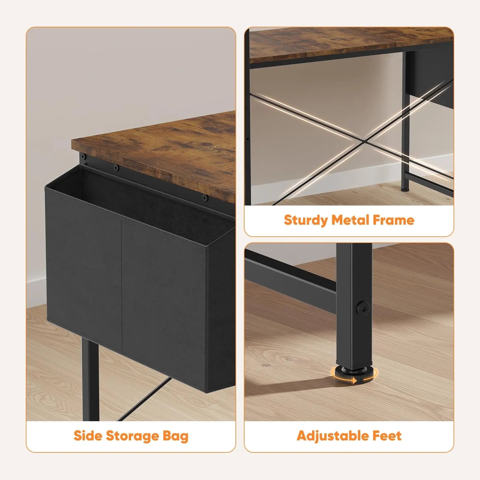 L Shaped Desk - DailyBasicNeeds.com