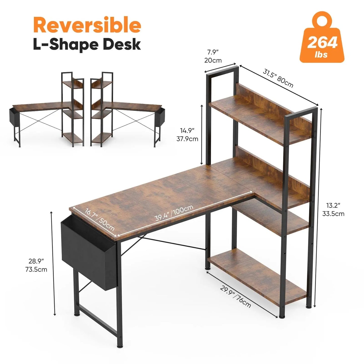 L Shaped Desk - DailyBasicNeeds.com
