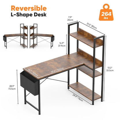 L Shaped Desk - DailyBasicNeeds.com