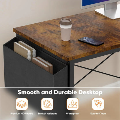L Shaped Desk - DailyBasicNeeds.com
