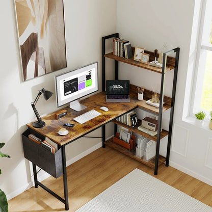 L Shaped Desk - DailyBasicNeeds.com