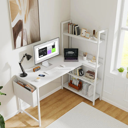 L Shaped Desk - DailyBasicNeeds.com