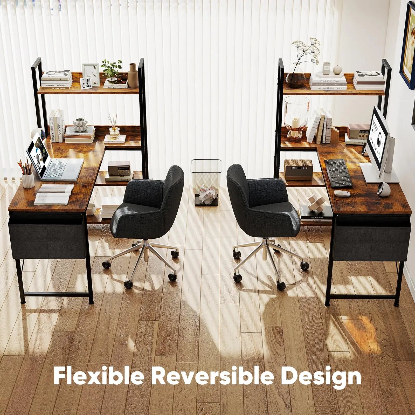 L Shaped Desk - DailyBasicNeeds.com