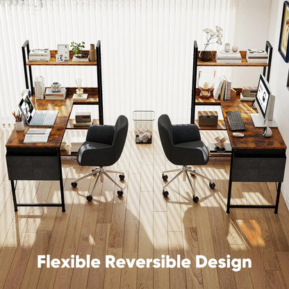L Shaped Desk - DailyBasicNeeds.com
