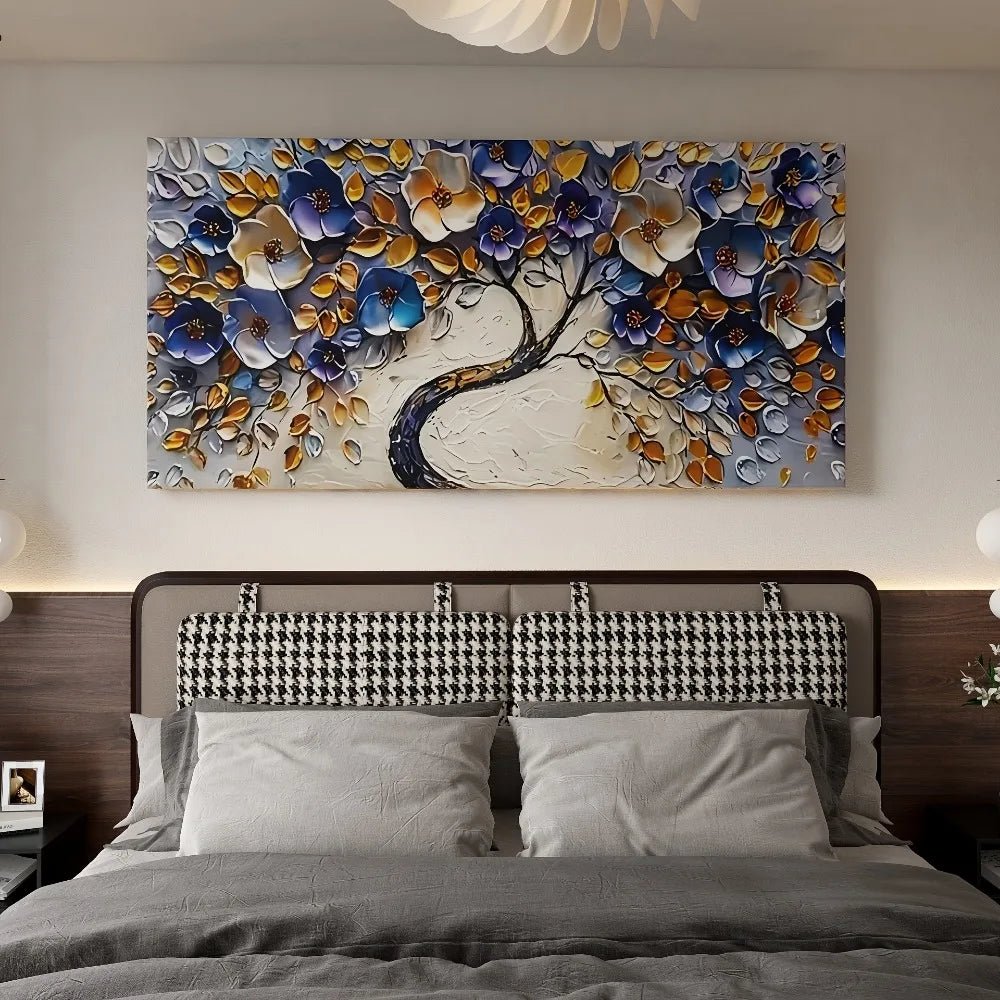 Large abstract Floral tree canvas art - DailyBasicNeeds.com