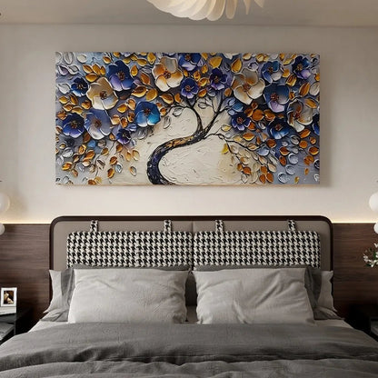 Large abstract Floral tree canvas art - DailyBasicNeeds.com