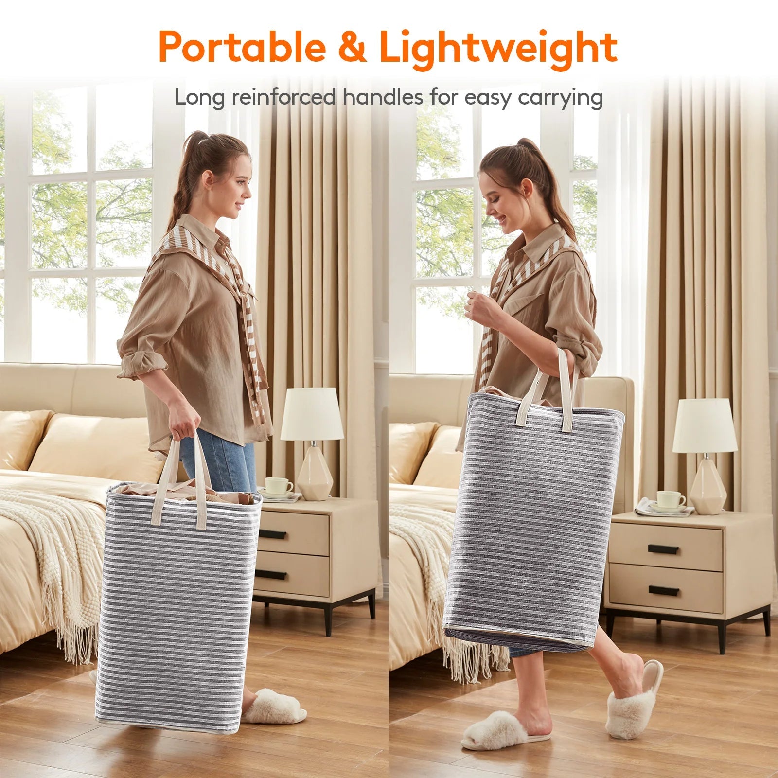 Large Collapsible Laundry Basket - DailyBasicNeeds.com