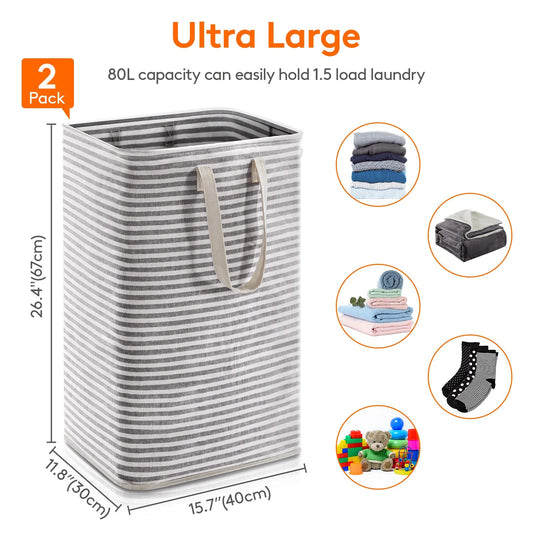 Large Collapsible Laundry Basket - DailyBasicNeeds.com