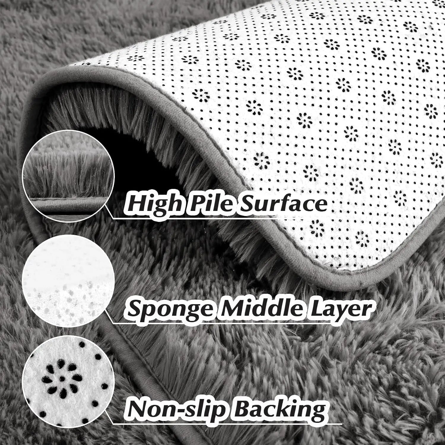 Large Fluffy Carpet - DailyBasicNeeds.com