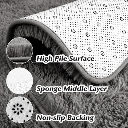 Large Fluffy Carpet - DailyBasicNeeds.com