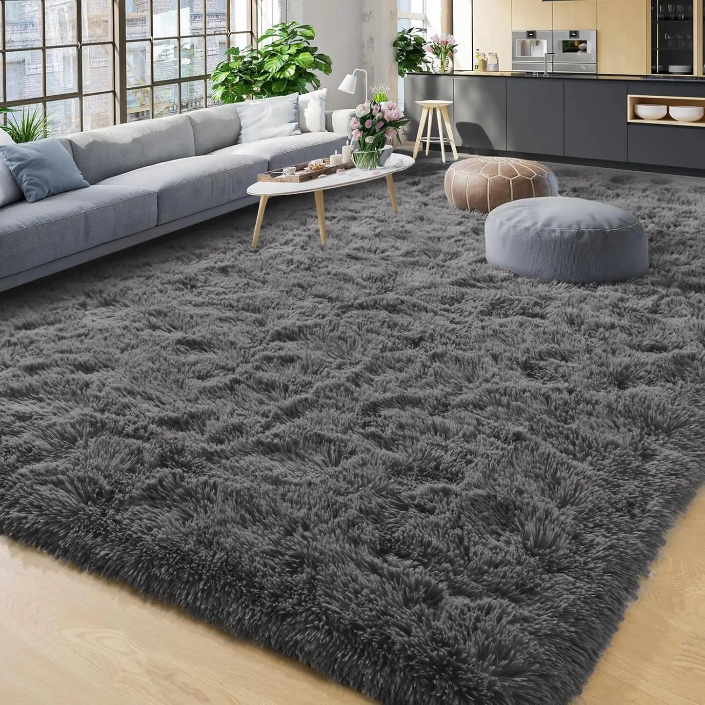 Large Fluffy Carpet - DailyBasicNeeds.com