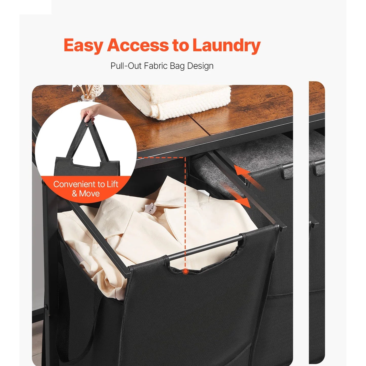 Large Laundry Hamper with Metal Frame - DailyBasicNeeds.com