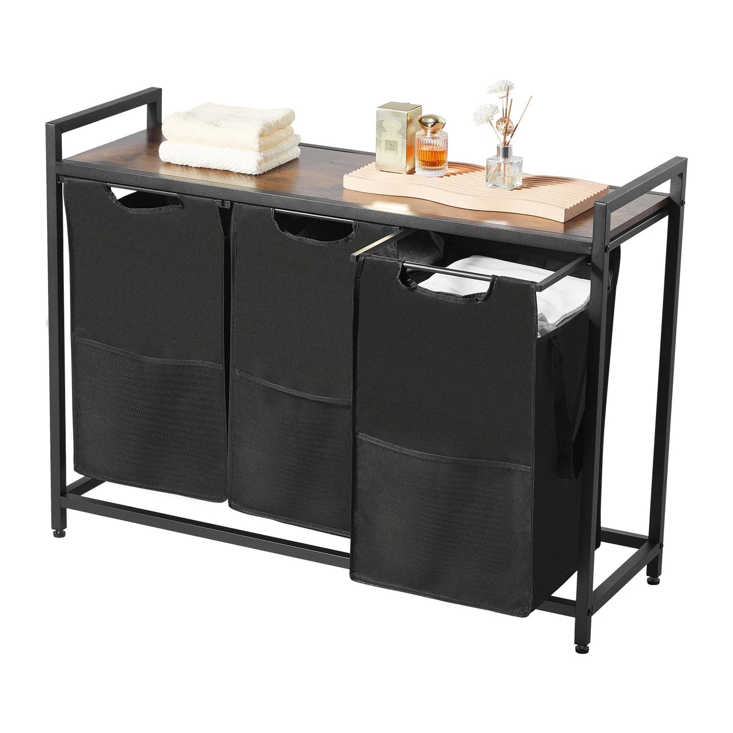 Large Laundry Hamper with Metal Frame - DailyBasicNeeds.com