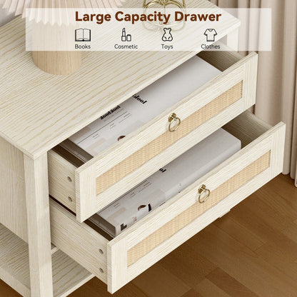 Large Nightstand with Drawer - DailyBasicNeeds.com