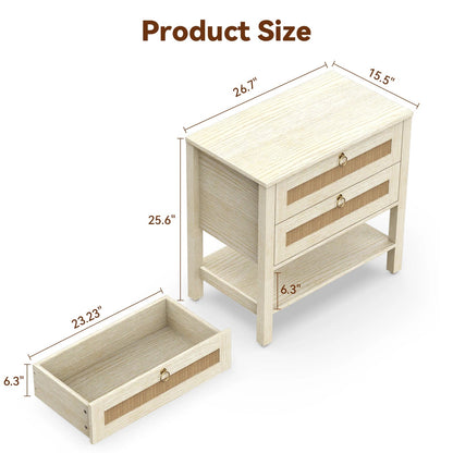 Large Nightstand with Drawer - DailyBasicNeeds.com
