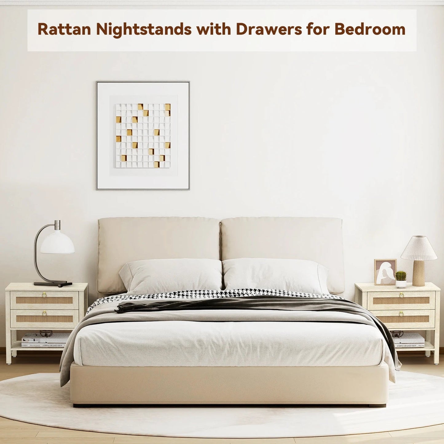Large Nightstand with Drawer - DailyBasicNeeds.com