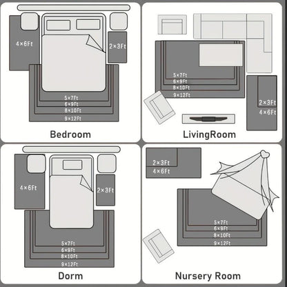 Large plush area rug - DailyBasicNeeds.com