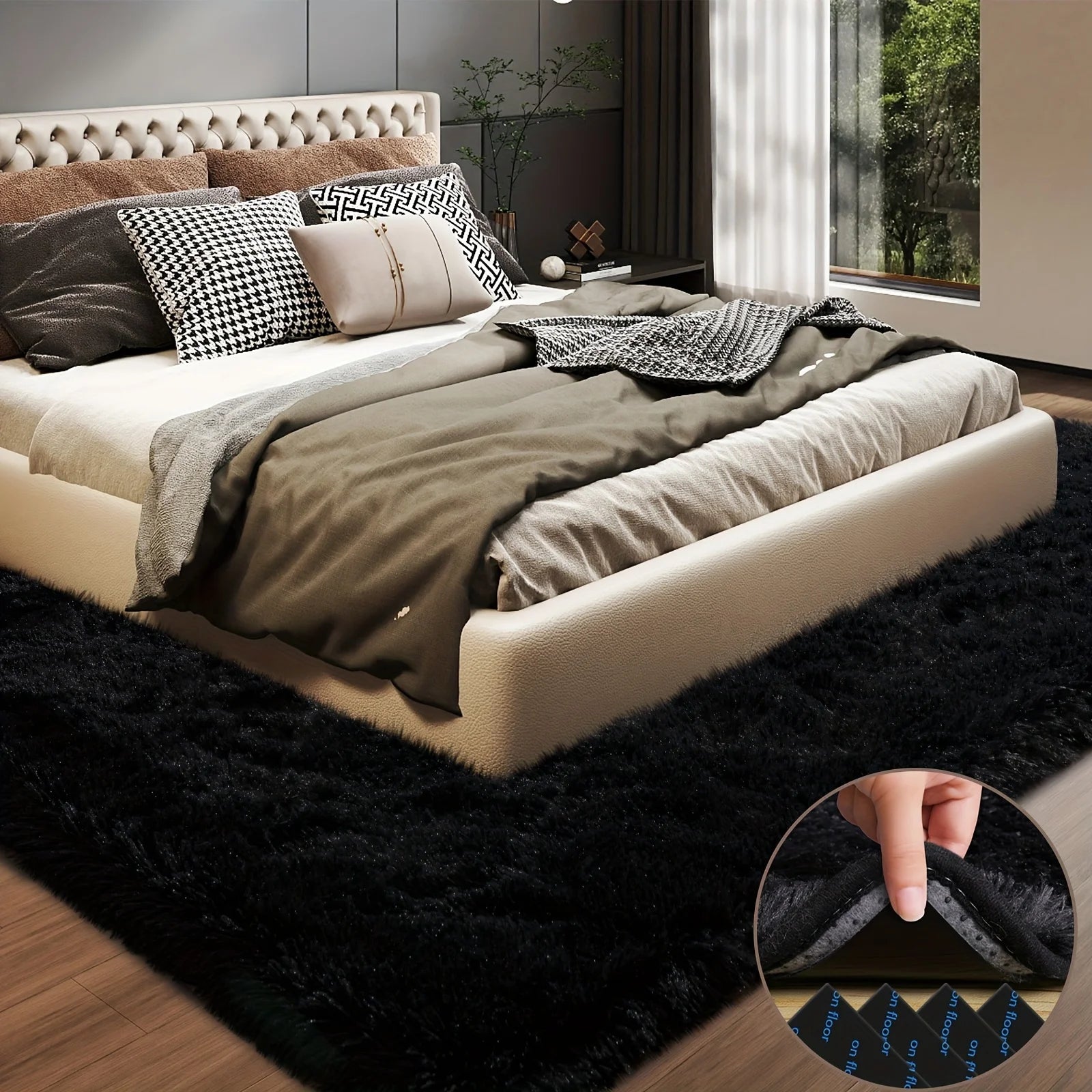 Large plush area rug - DailyBasicNeeds.com