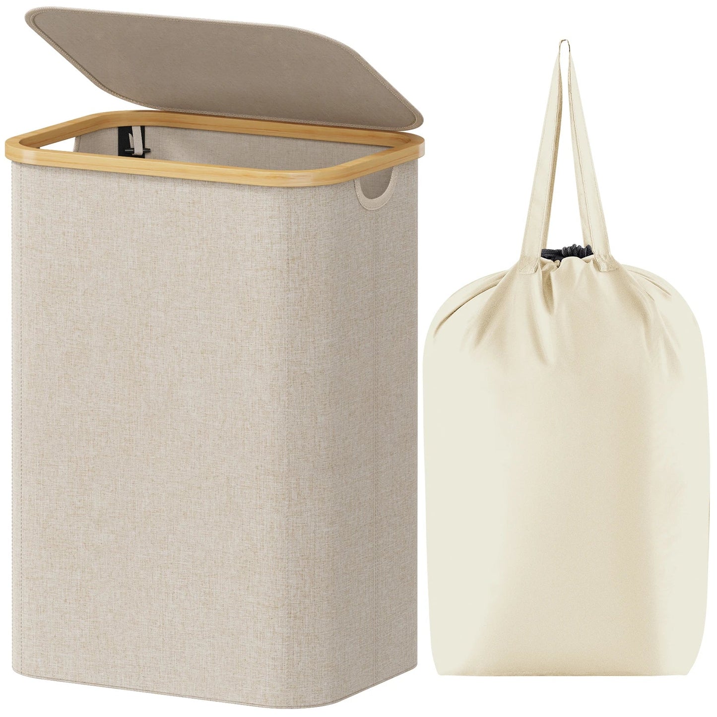 Laundry Basket with Lid - DailyBasicNeeds.com