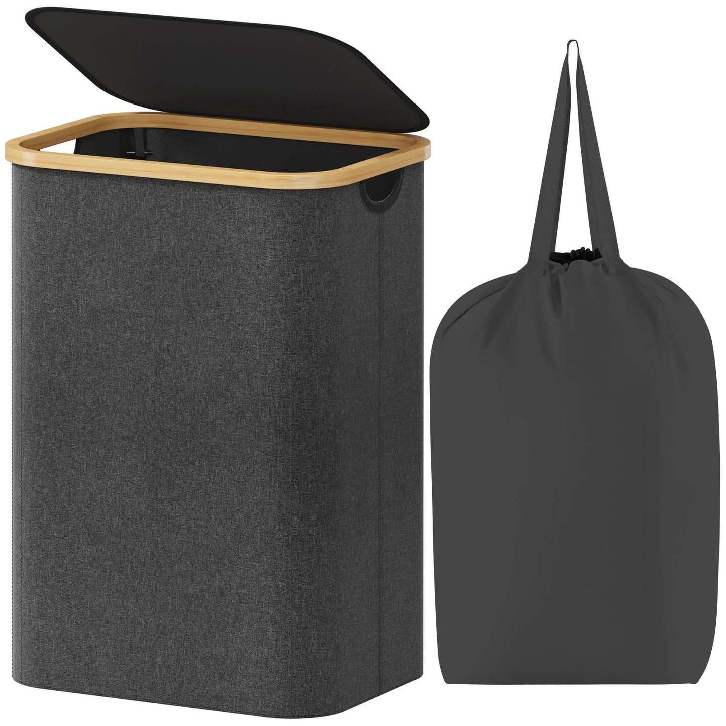 Laundry Basket with Lid - DailyBasicNeeds.com