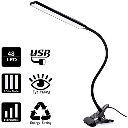 LED Clip - On Desk Lamp - DailyBasicNeeds.com