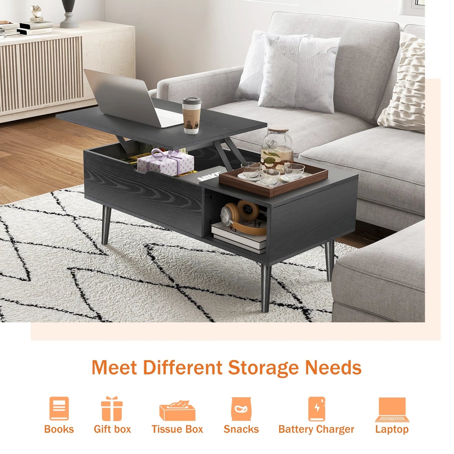 Lift Top Coffee Tables - DailyBasicNeeds.com