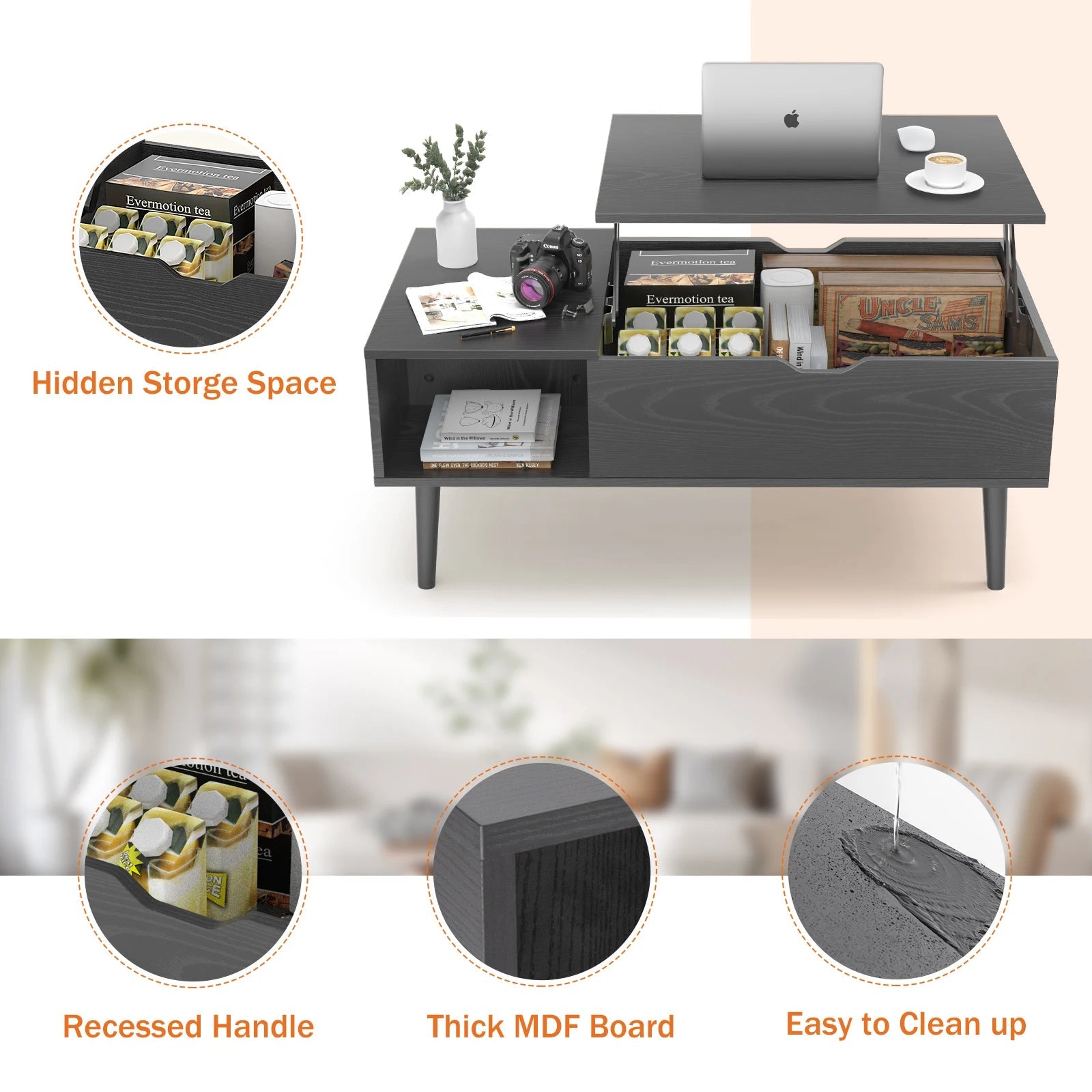 Lift Top Coffee Tables - DailyBasicNeeds.com