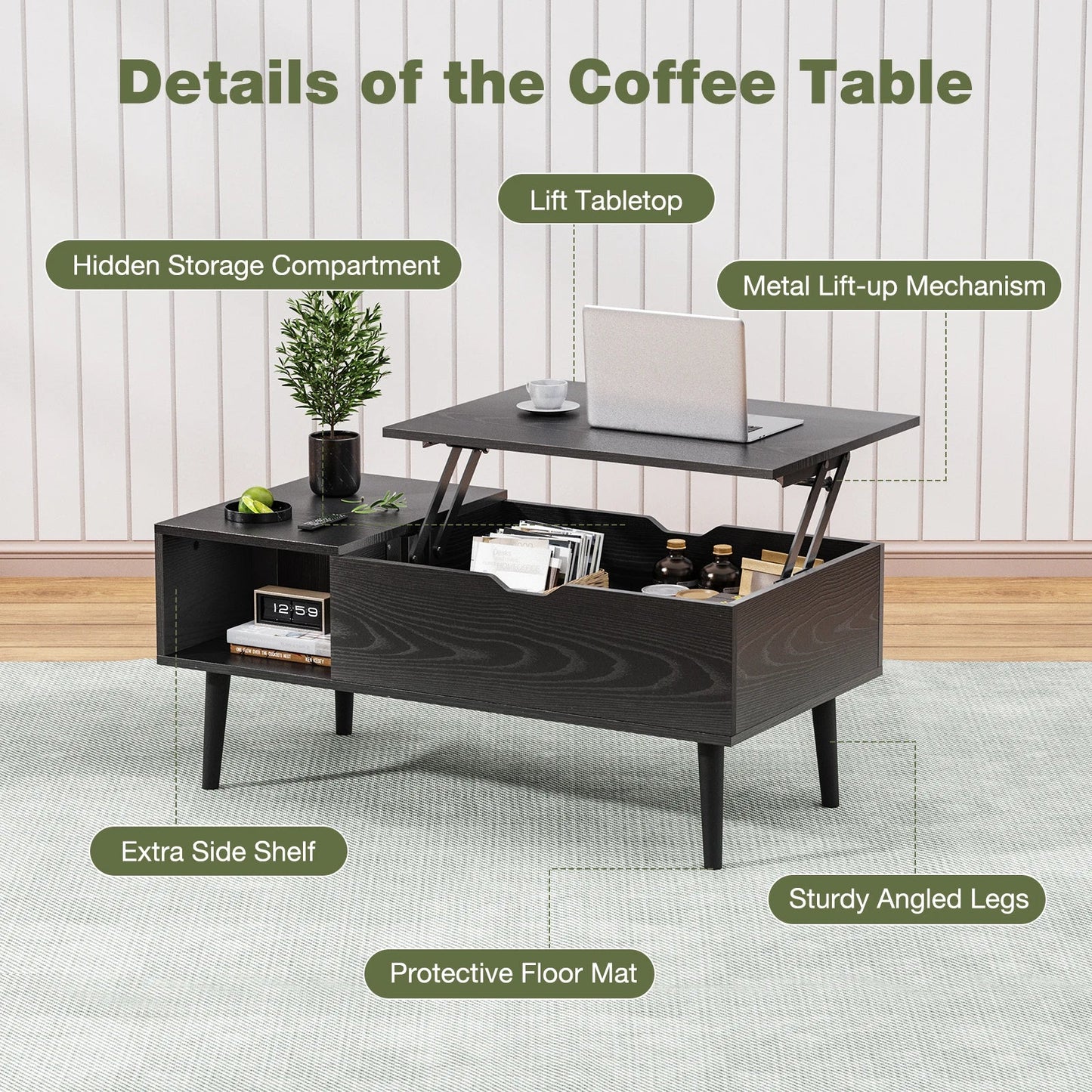 Lift Top Coffee Tables - DailyBasicNeeds.com
