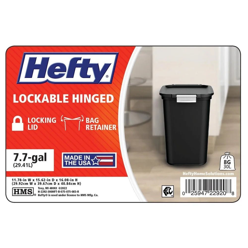 Locking Lid Trash Can - DailyBasicNeeds.com