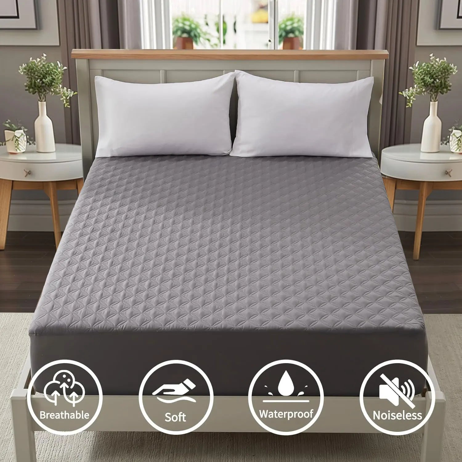 Mattress Pad with Deep Pocket - DailyBasicNeeds.com
