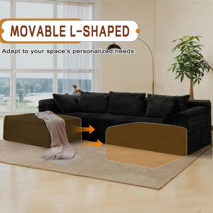 Modular Sectional Sofa with L - Shape Chaise - DailyBasicNeeds.com