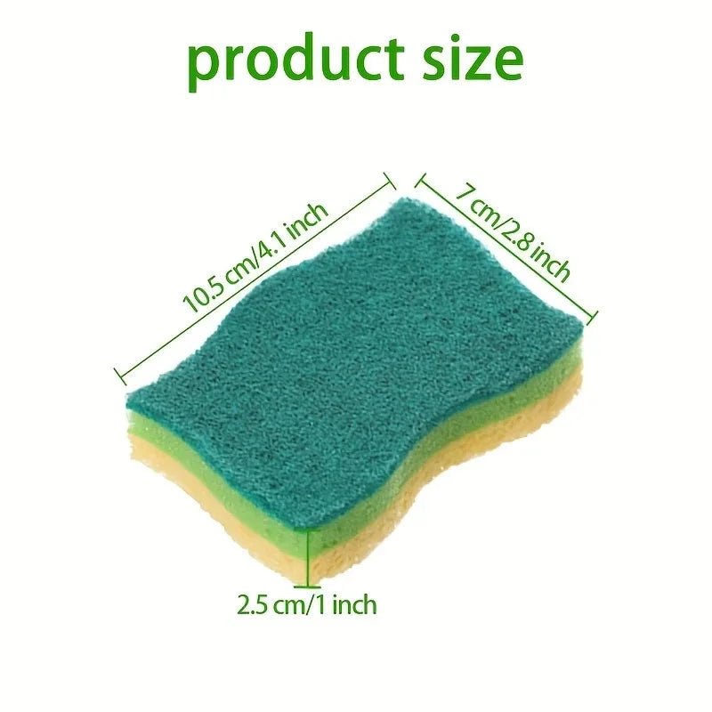 Multi - Layer Scrubbing Sponge - DailyBasicNeeds.com