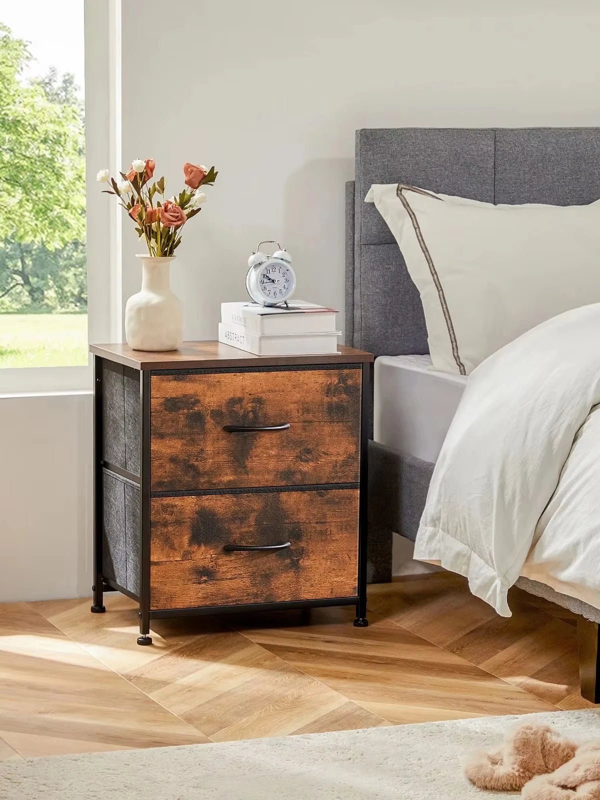 Nightstand Bedside Table - DailyBasicNeeds.com
