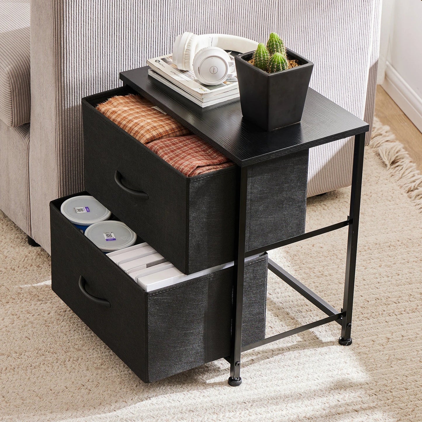 Nightstand Bedside Table - DailyBasicNeeds.com