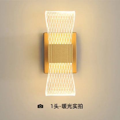 Nordic Luxury LED Wall Lamp – Modern Gold Wall Sconce with 3 Color Lighting for Bedroom, Hallway & Living Room - DailyBasicNeeds.com