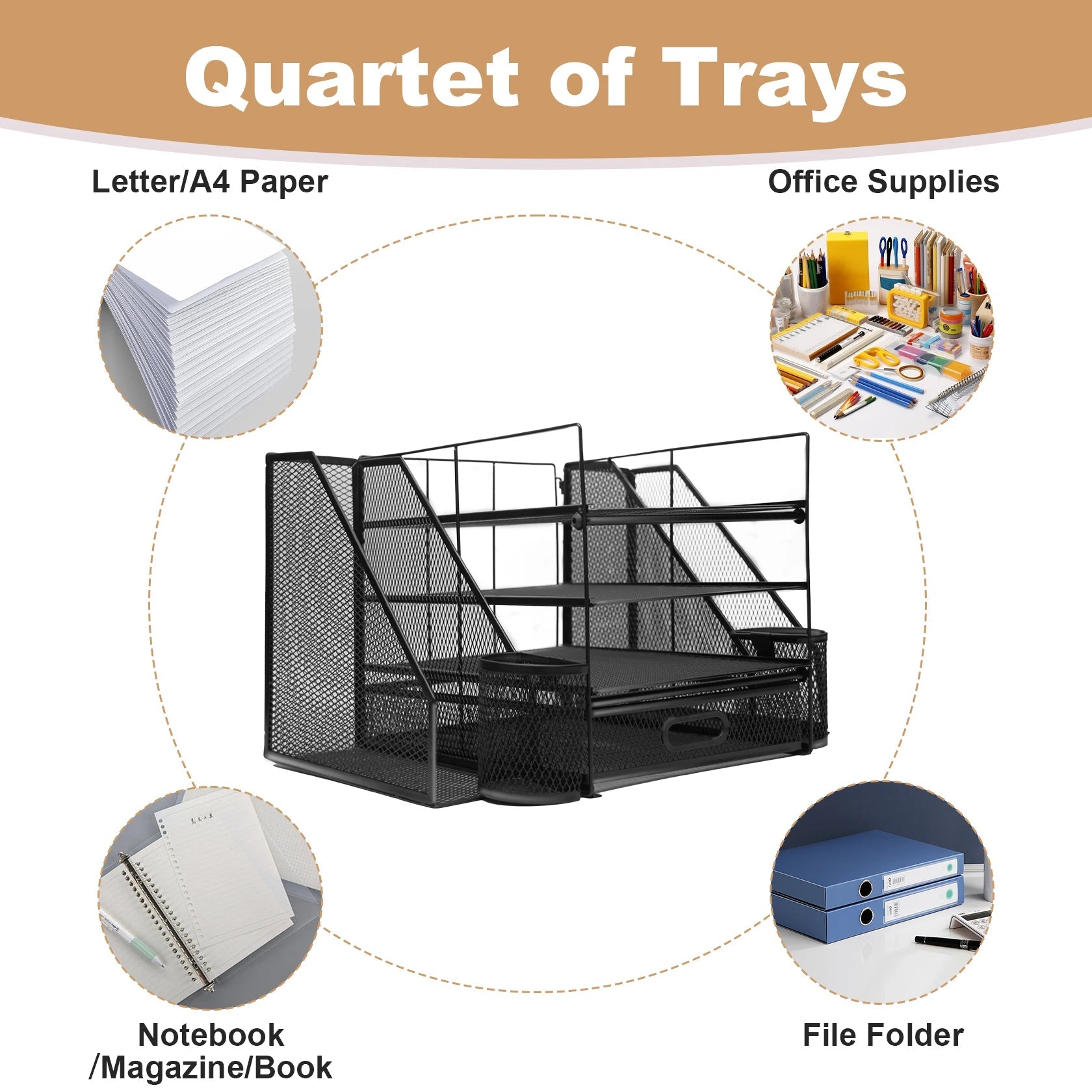 Office Desk Organizer - DailyBasicNeeds.com