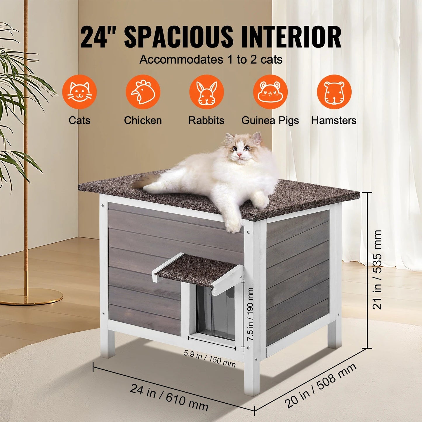 Outdoor Cat House - DailyBasicNeeds.com
