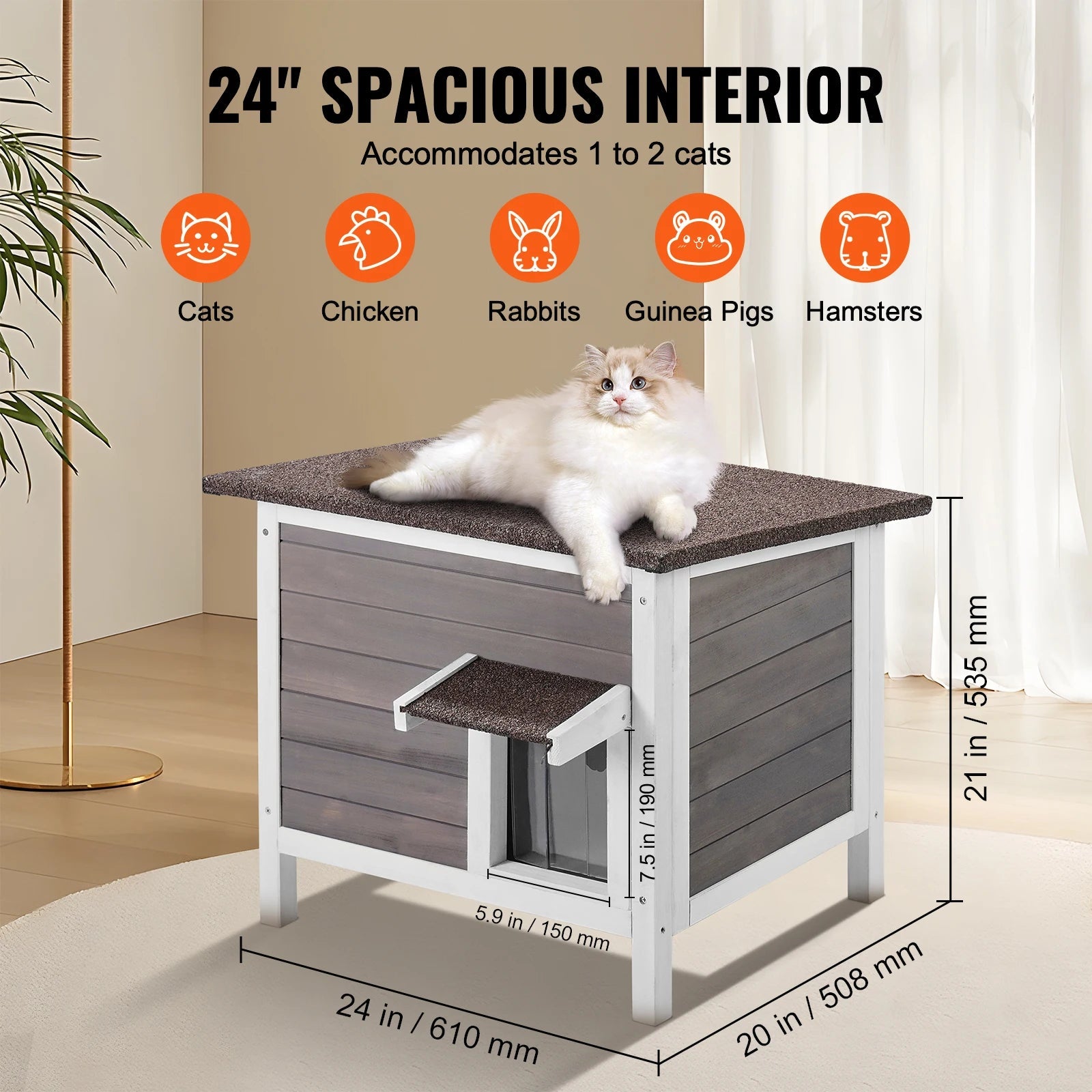 Outdoor Cat House - DailyBasicNeeds.com