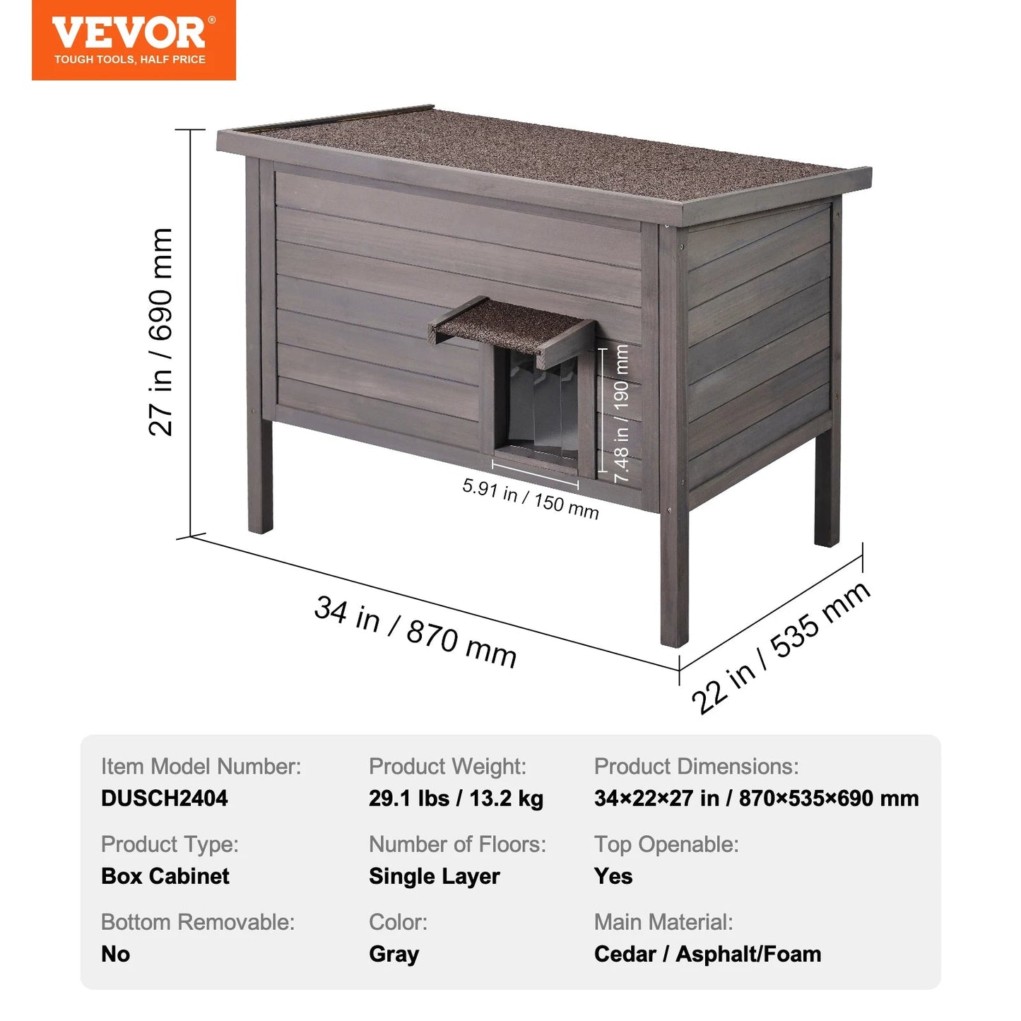 Outdoor Cat House - DailyBasicNeeds.com