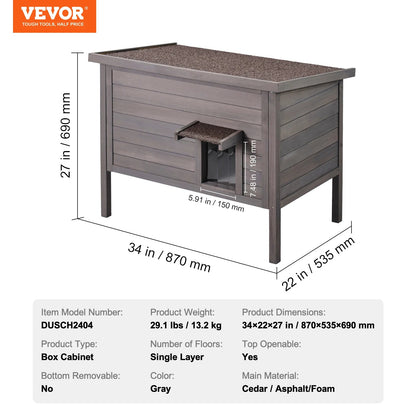 Outdoor Cat House - DailyBasicNeeds.com