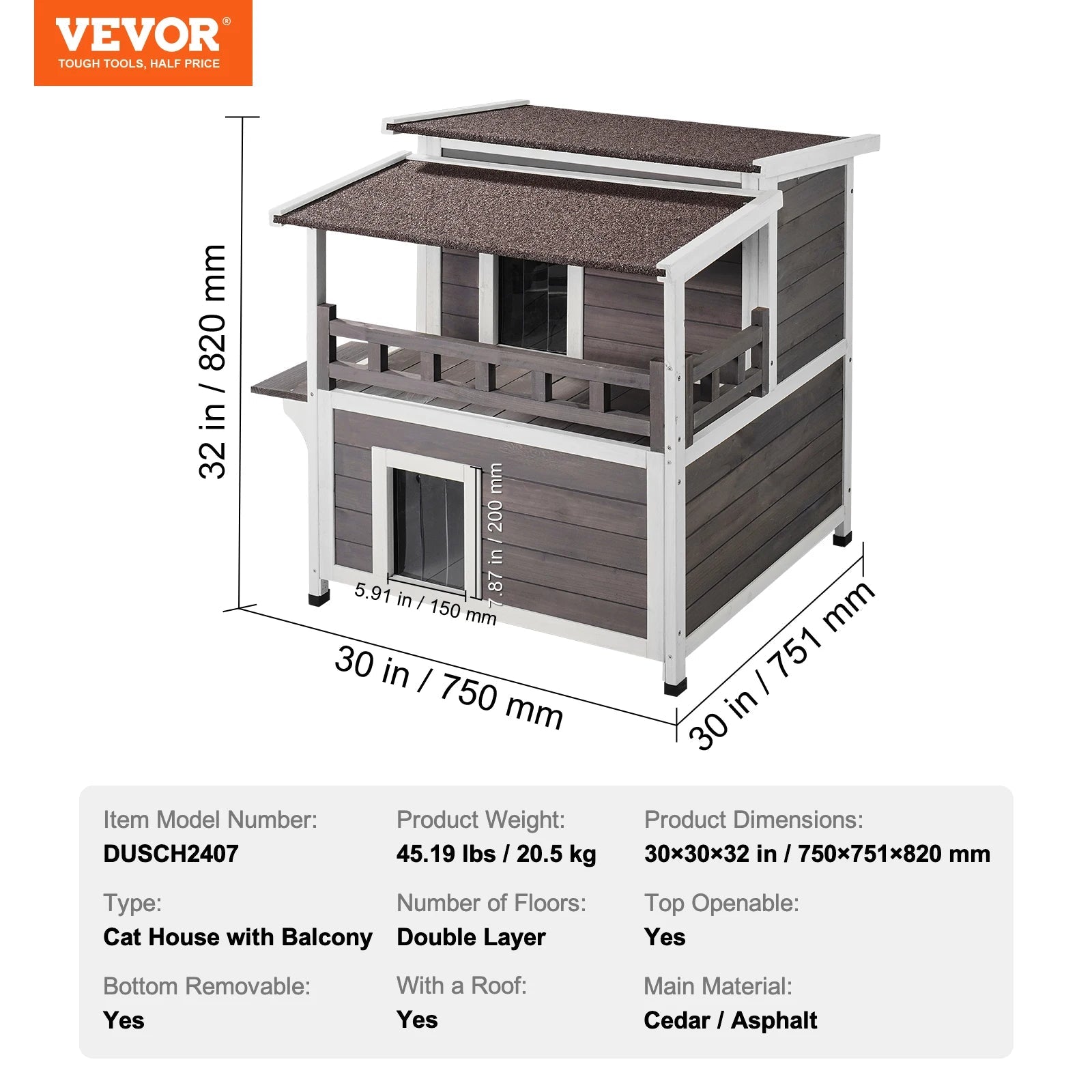 Outdoor Cat House Weatherproof Feral Cat Shelter - DailyBasicNeeds.com